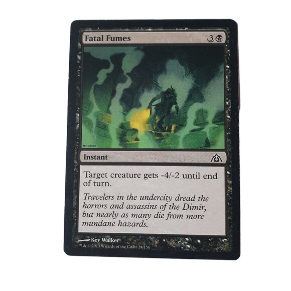 Magic The Gathering Fatal Fumes Card 4X Instant Spell Kev Walker Wizards Coast - Picture 2 of 3